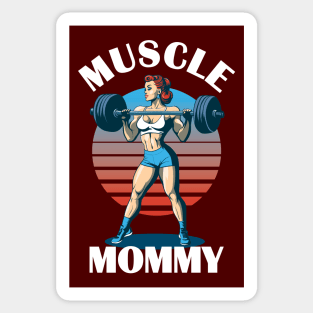 Muscle Mommy - Female Weightlifter Sticker